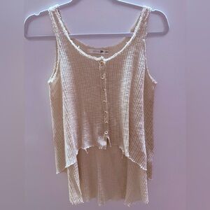 Oatmeal Colored Cropped Top